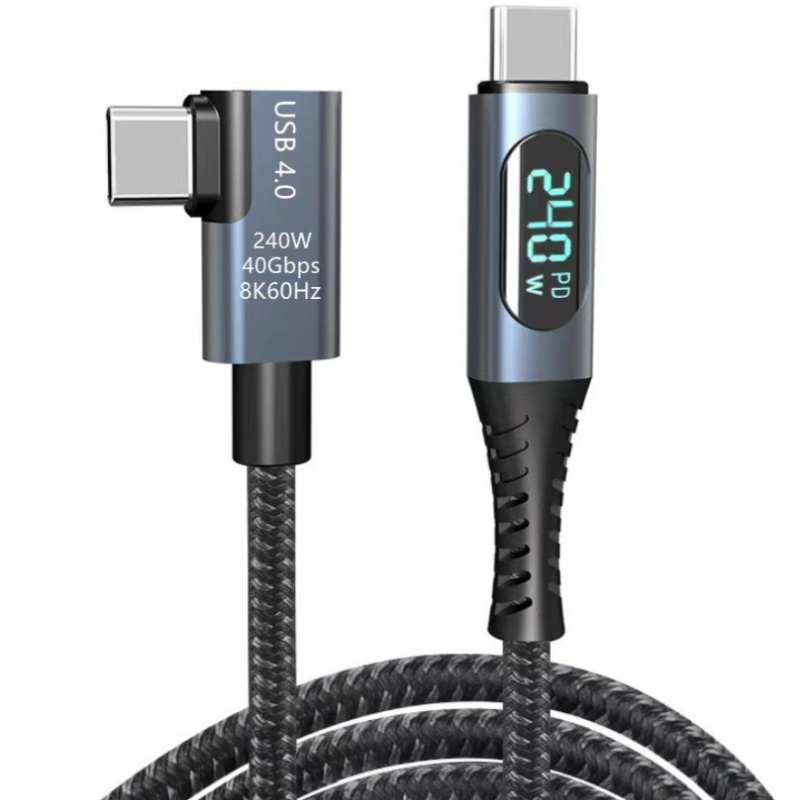 USB4 charge cable wiht display