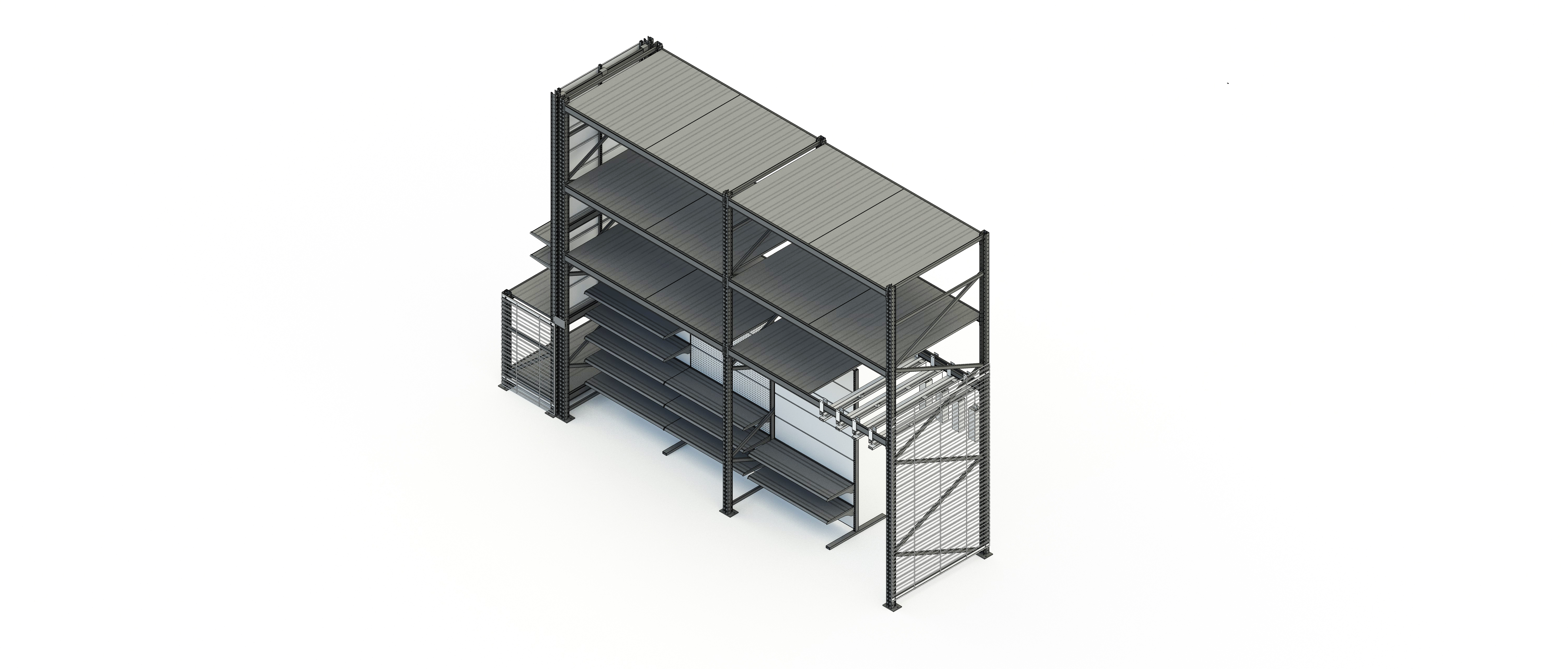 Heavy Duty Home Center Display &Storage Integration Combination Shelving System