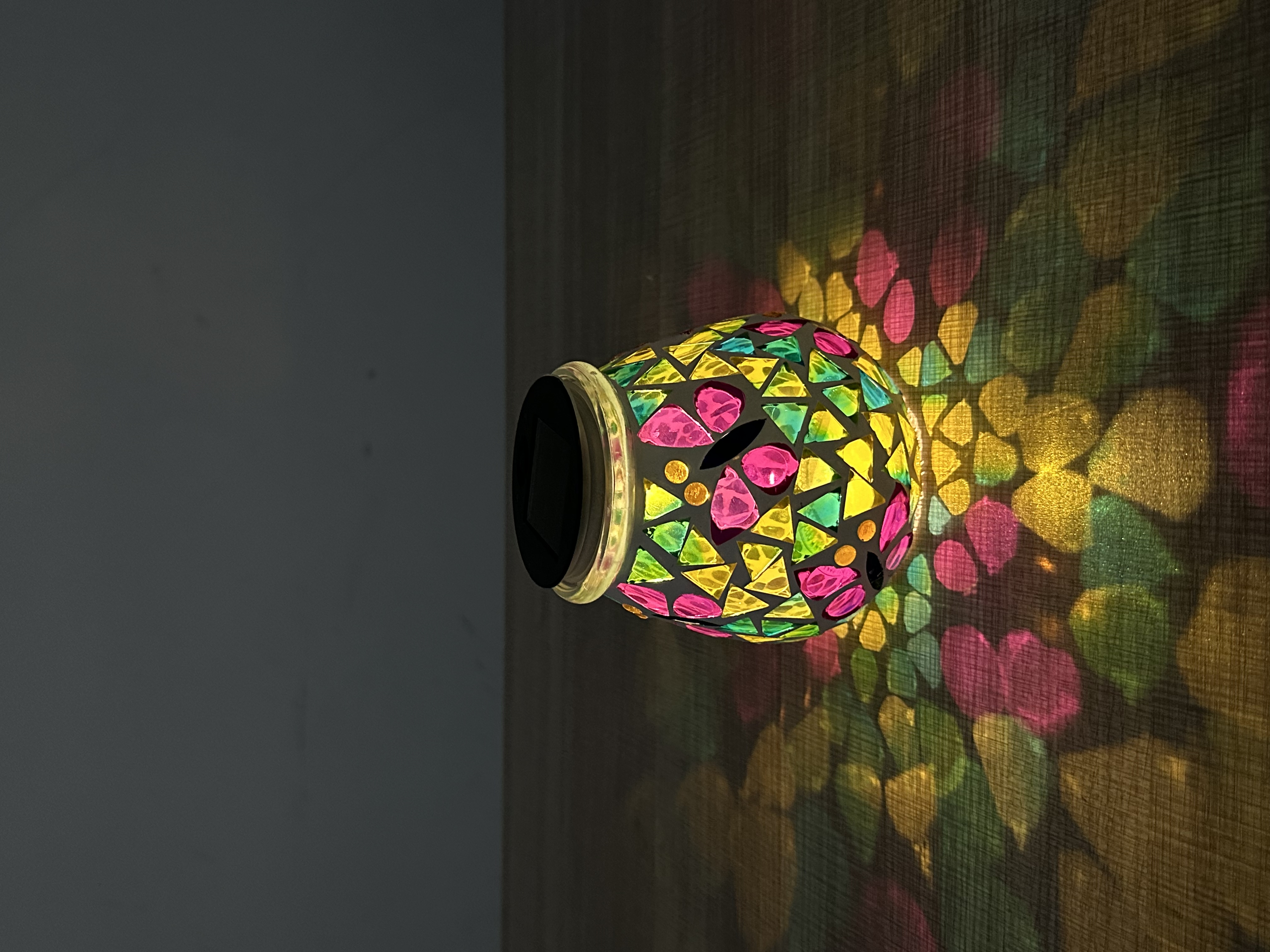 Mosaic Glass Lantern