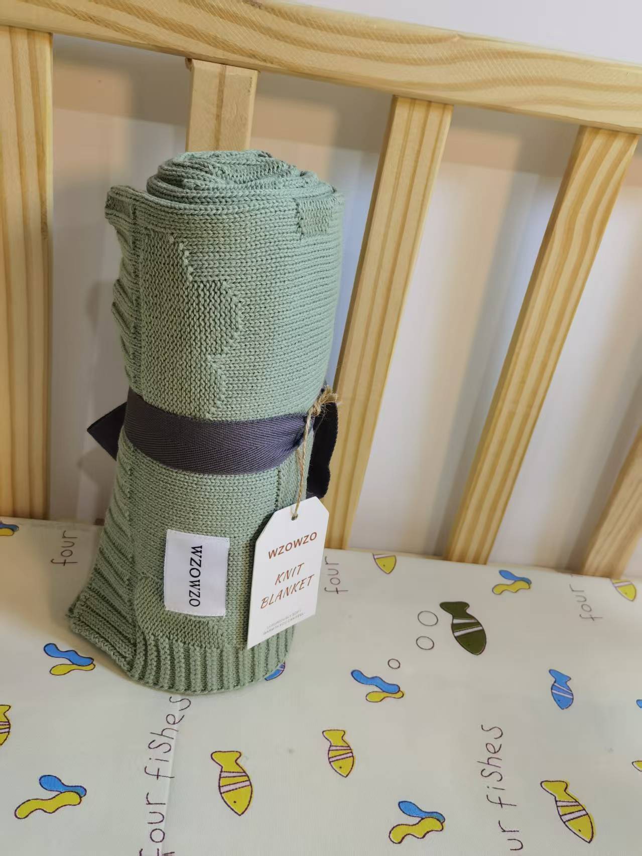 Cotton Knitted baby Blanket