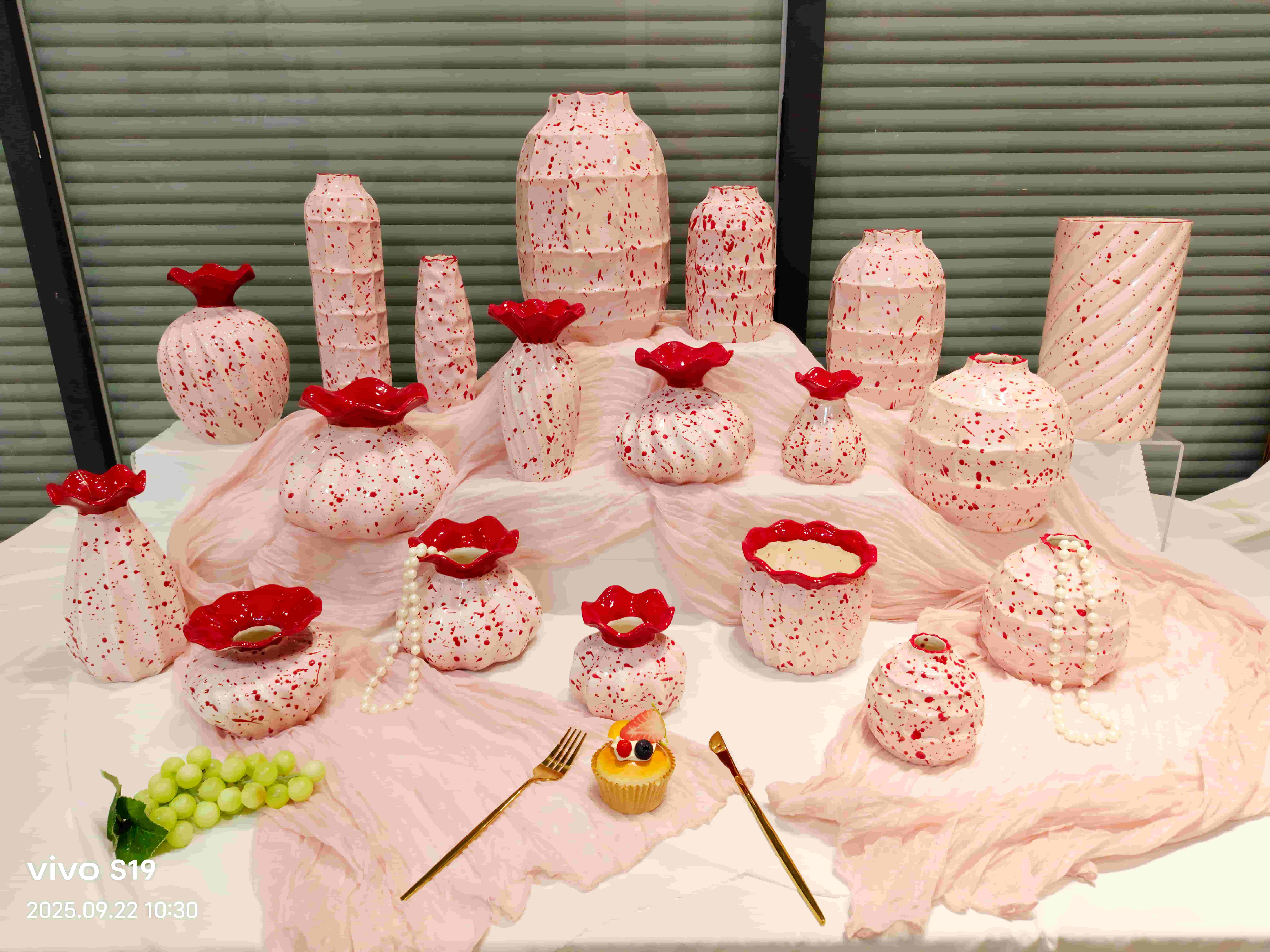 pink vase