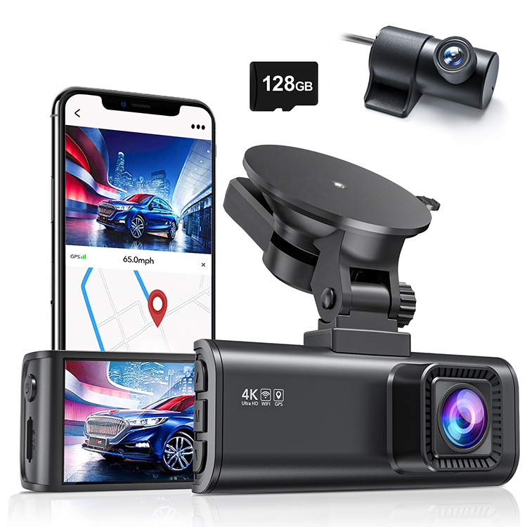 REDTIGER Dash Cam F7NP, 4K/2.5K Front Rear Dash Camera, Built-in WiFi GPS, 3.16” IPS Screen