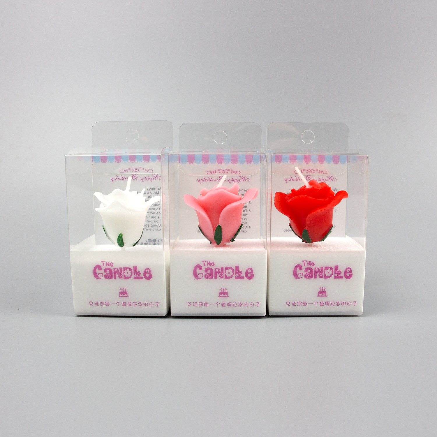 Rose Shape Birthday Cadles