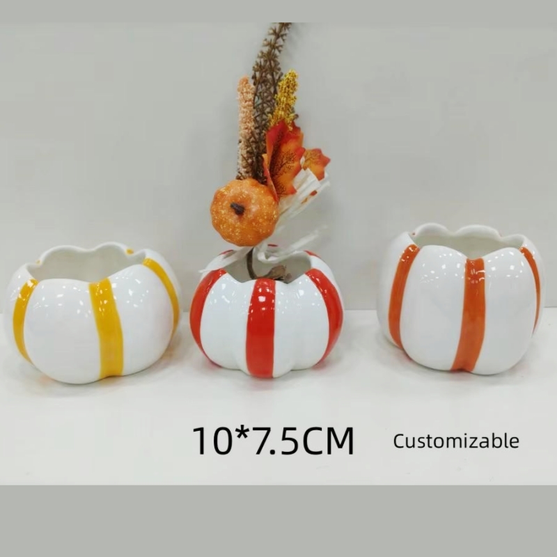 Wholesale Custom Harvest Ceramic Pots Flower Pot Covers Desktop Decor Ceramic Pots for Plants