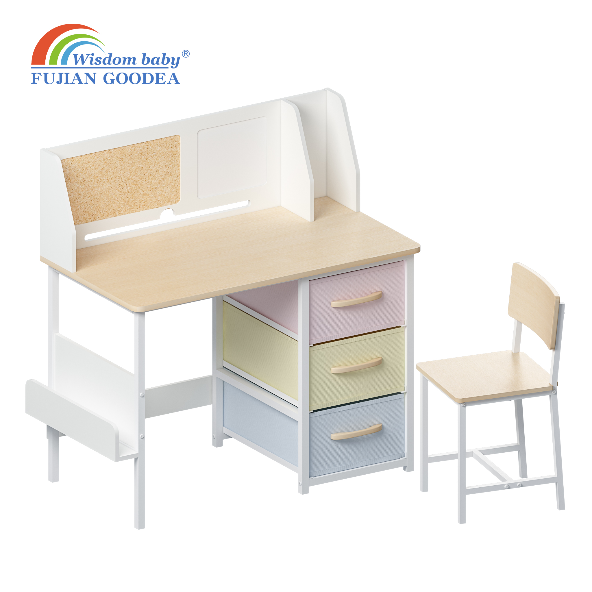 Metal Art Multifunctional Table and Chairs Set for Kids