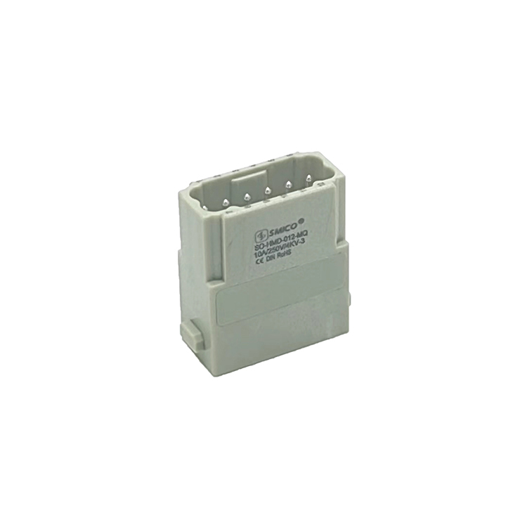 12 pins quick lock push in modular heavy duty connector HMD-012-MQ,HMD-012-FQ