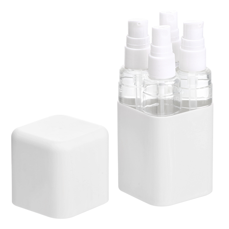 Portable Mini 4 in 1 Travel Bottle Set Refillable Personal Care Shampoo Travel Spray Lotion Bottles