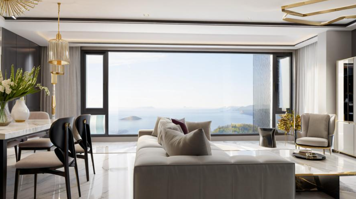 Seamless welded aluminum alloy casement window, high-end aesthetic custom window