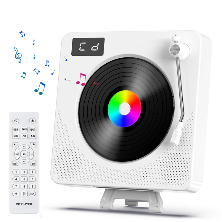Portable CD Player with Speakers CD Players for Home Bluetooth CD Player with Stereo Sound