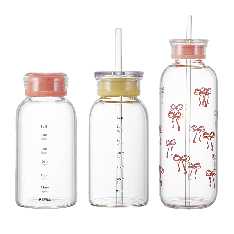 Straw Coffee Bottle
