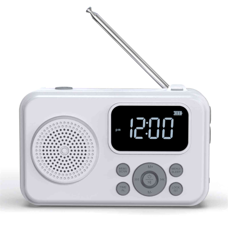 2000mAh Rechargeable AM FM Radio with Bluetooth Portable Transistor Pocket Radio