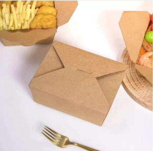 Custom Printed Fast Food Packaging Box for Takeaway for Fried Chicken Burger Fish Snack Food