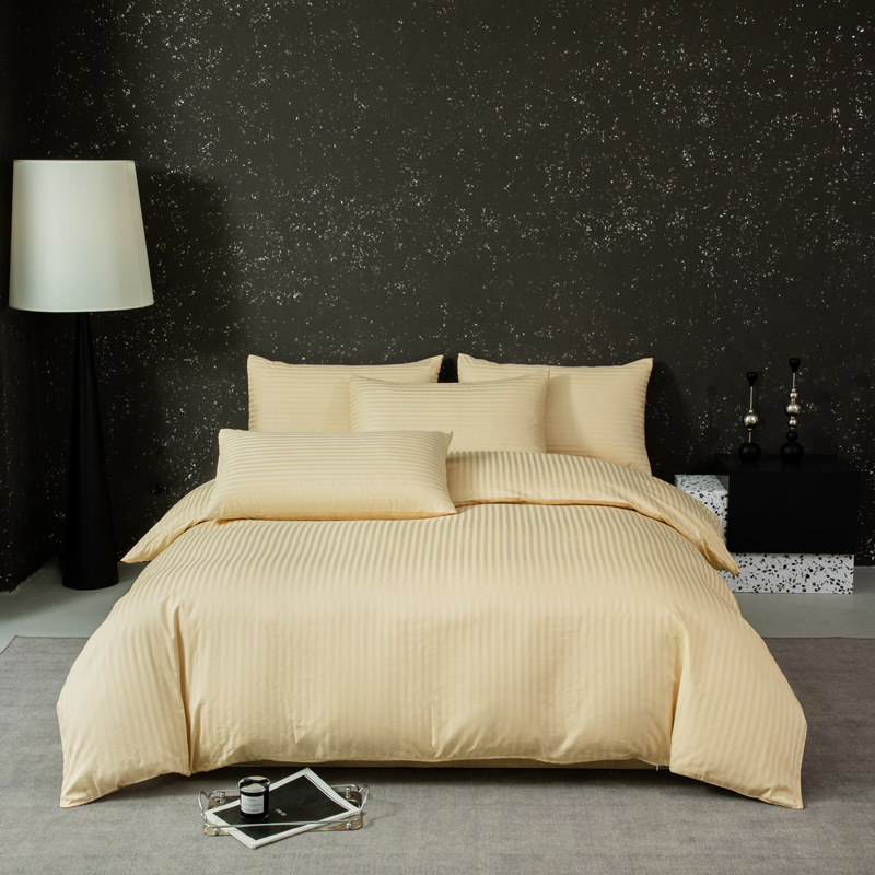 240tc Solid Dyed Stripe Bedding Set