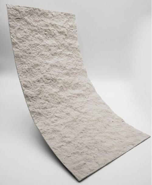 Hanmero flexible tilethin panels are eco-friendly building materials that replicate stone textures.