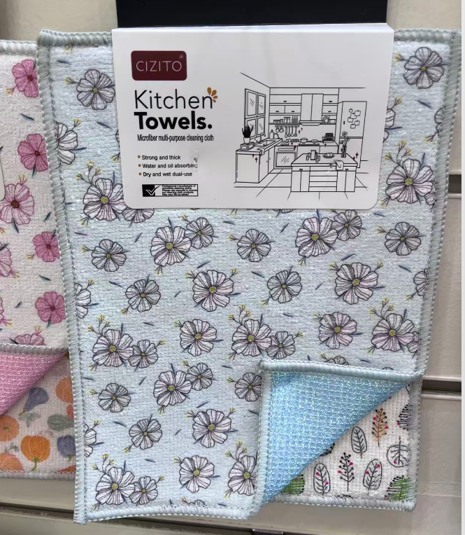 Cleaning cloth, cleaning block, kitchen cleaning cloth, cloth. sponge clean block