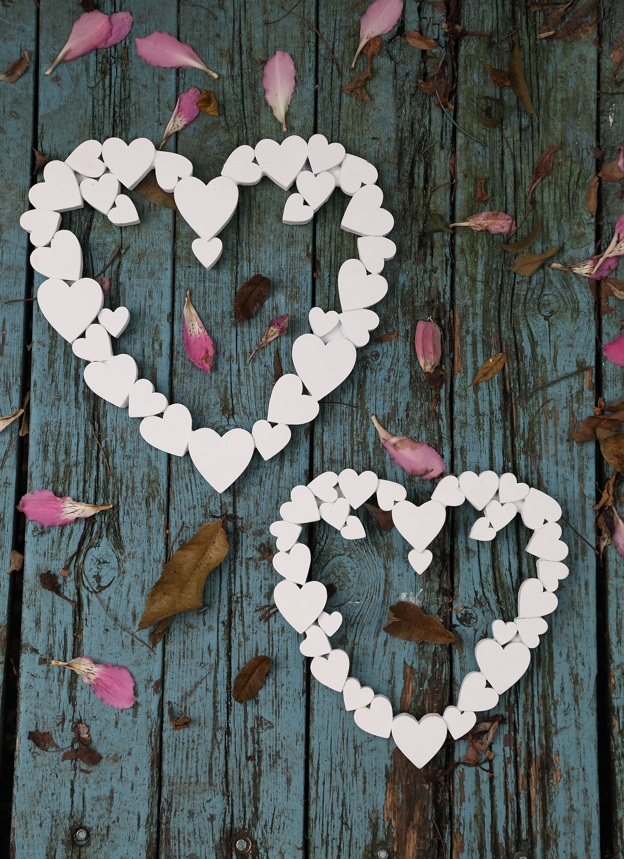 Heart-shaped hanging parts