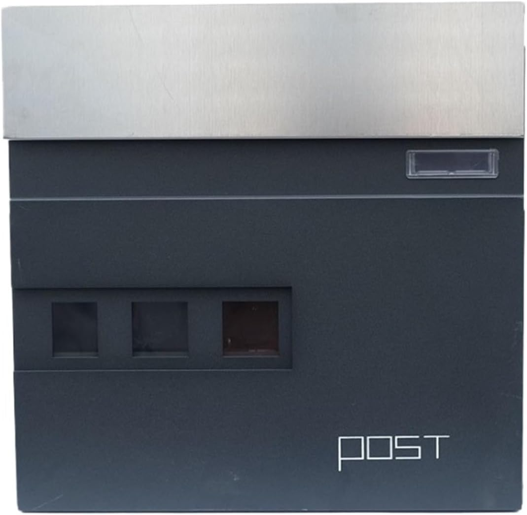 Outdoor mailbox in the UK, made of metal material, wall mounted