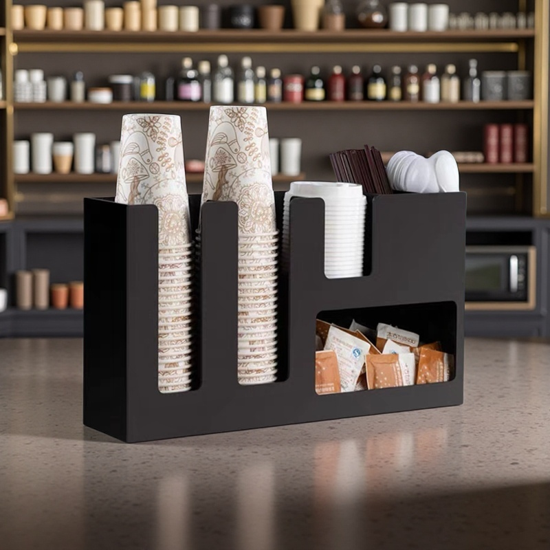 Coffee capsule sugar packet paper cup multi-functional storage box