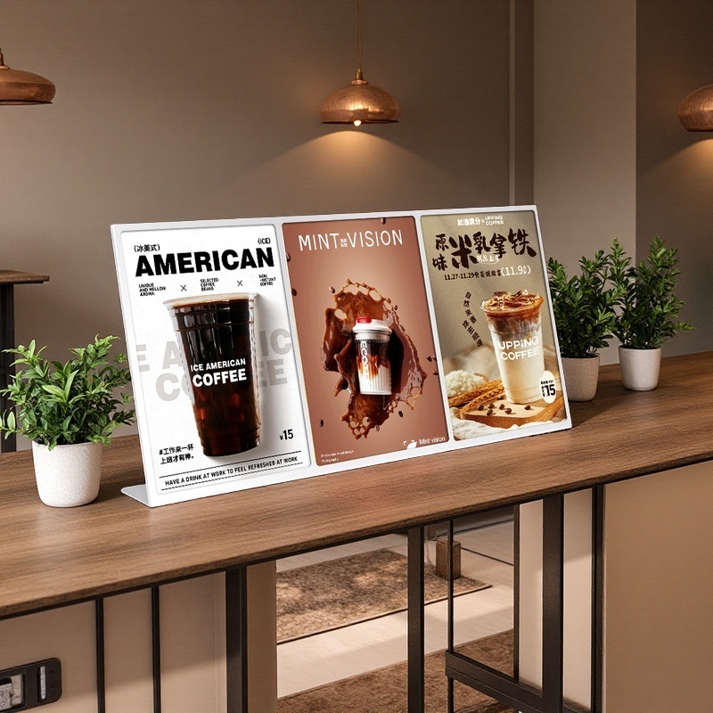 A4L Type Metal Order Board for Coffee Shop