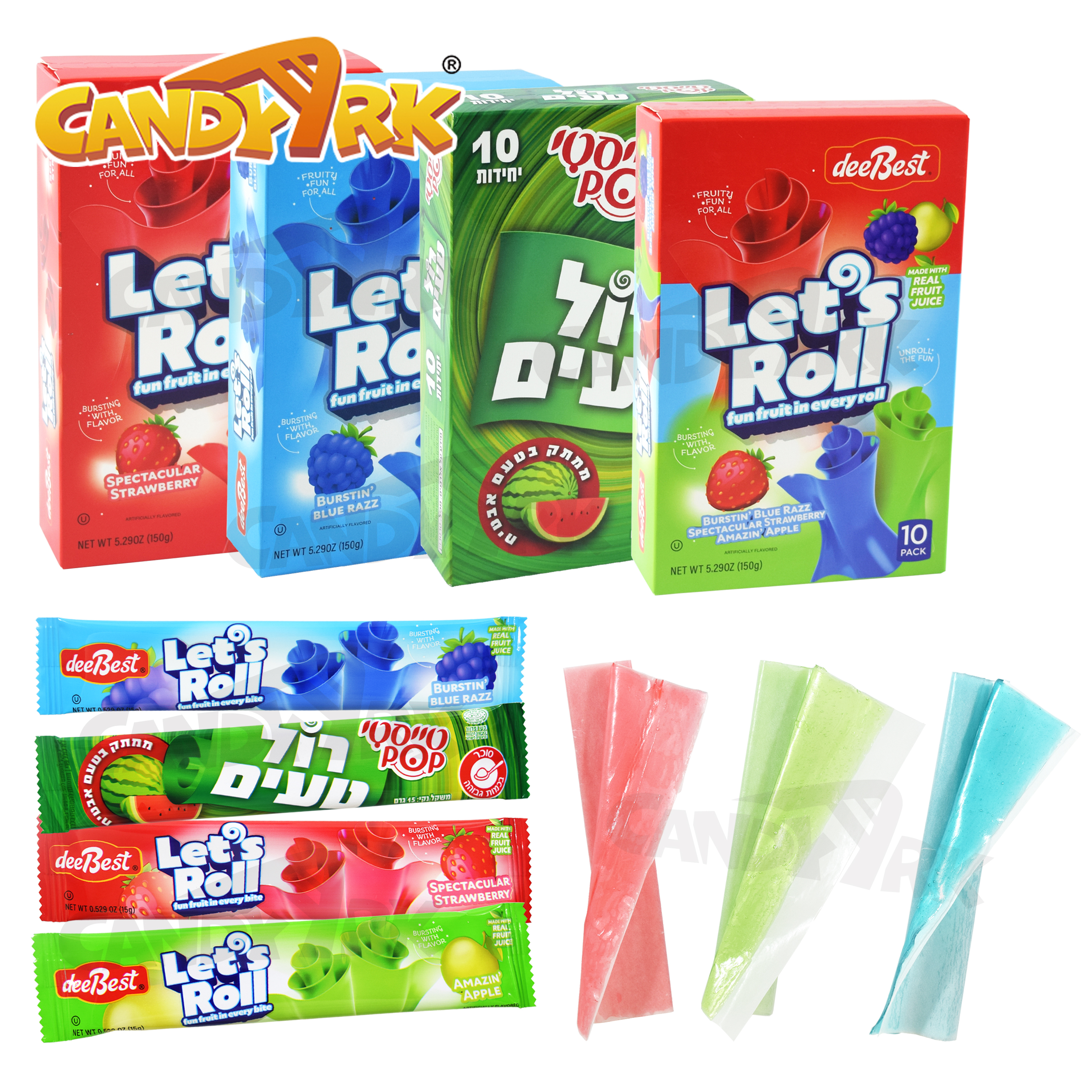 Fruit flavor ice rolls gummy candy