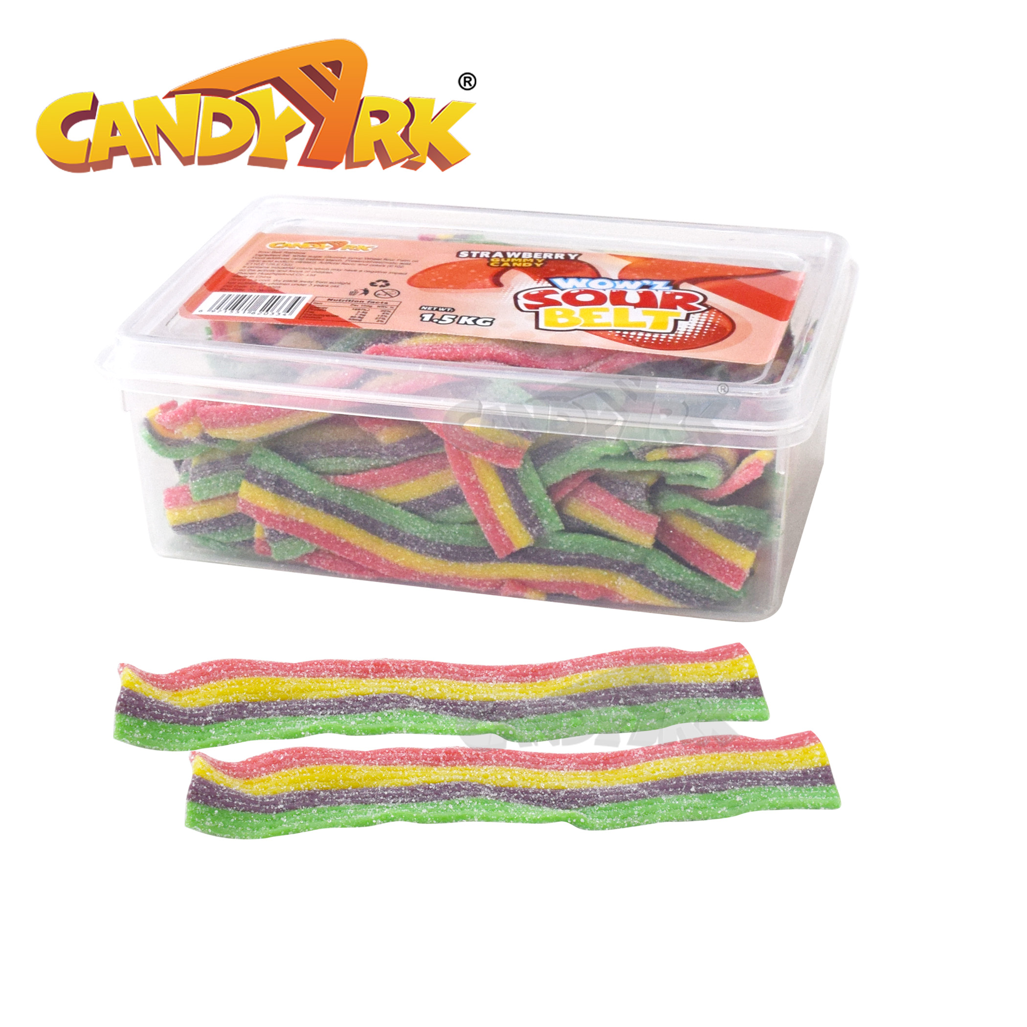 Licorice candy gummies sour belt candy