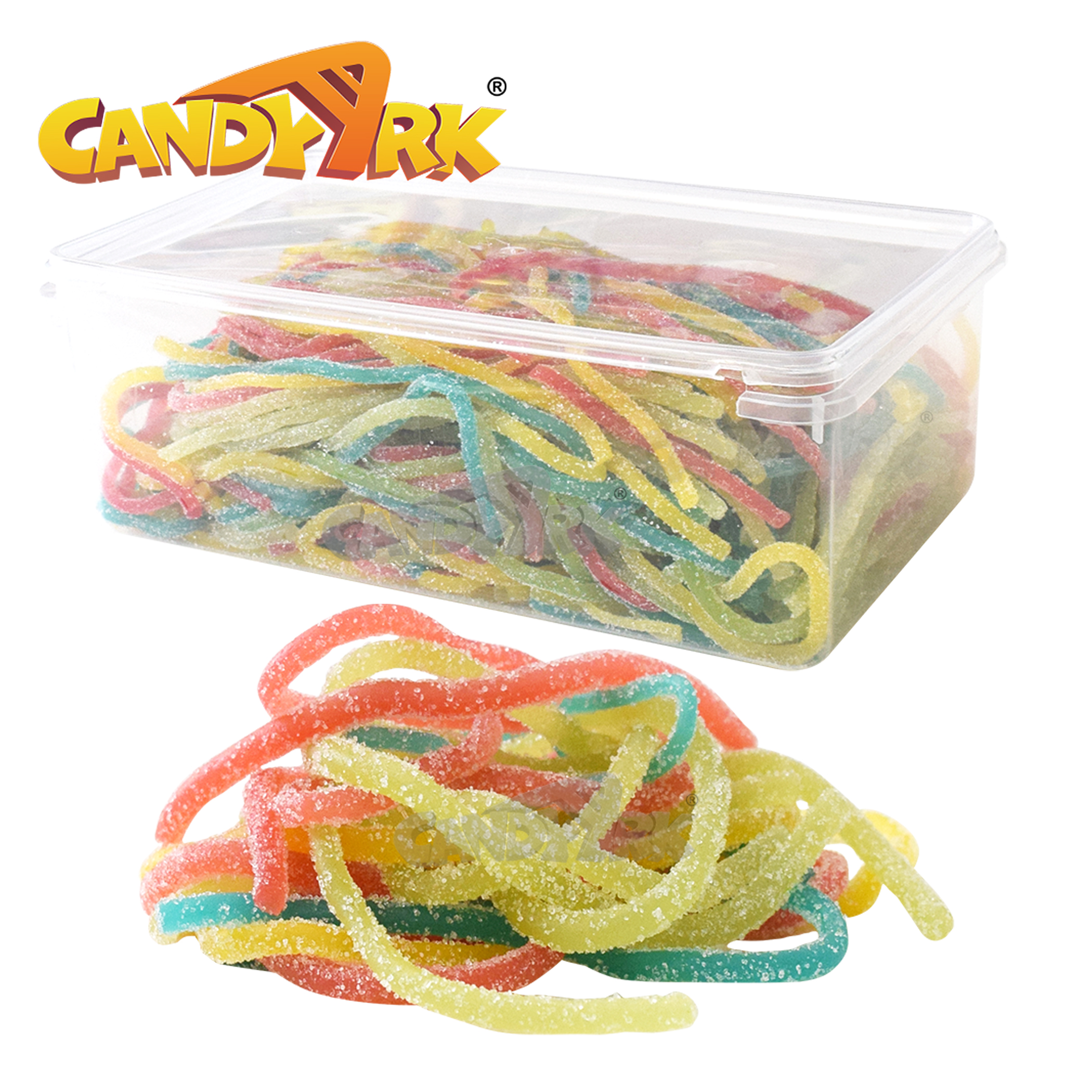 Licorice candy gummies rope candy