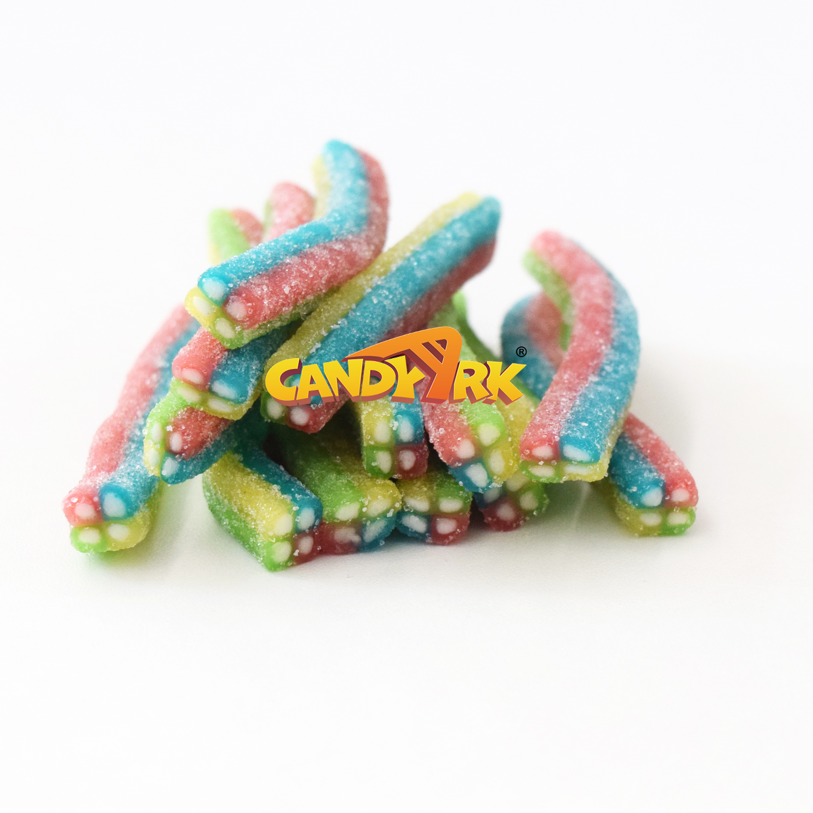 Licorice candy gummy sour bricks