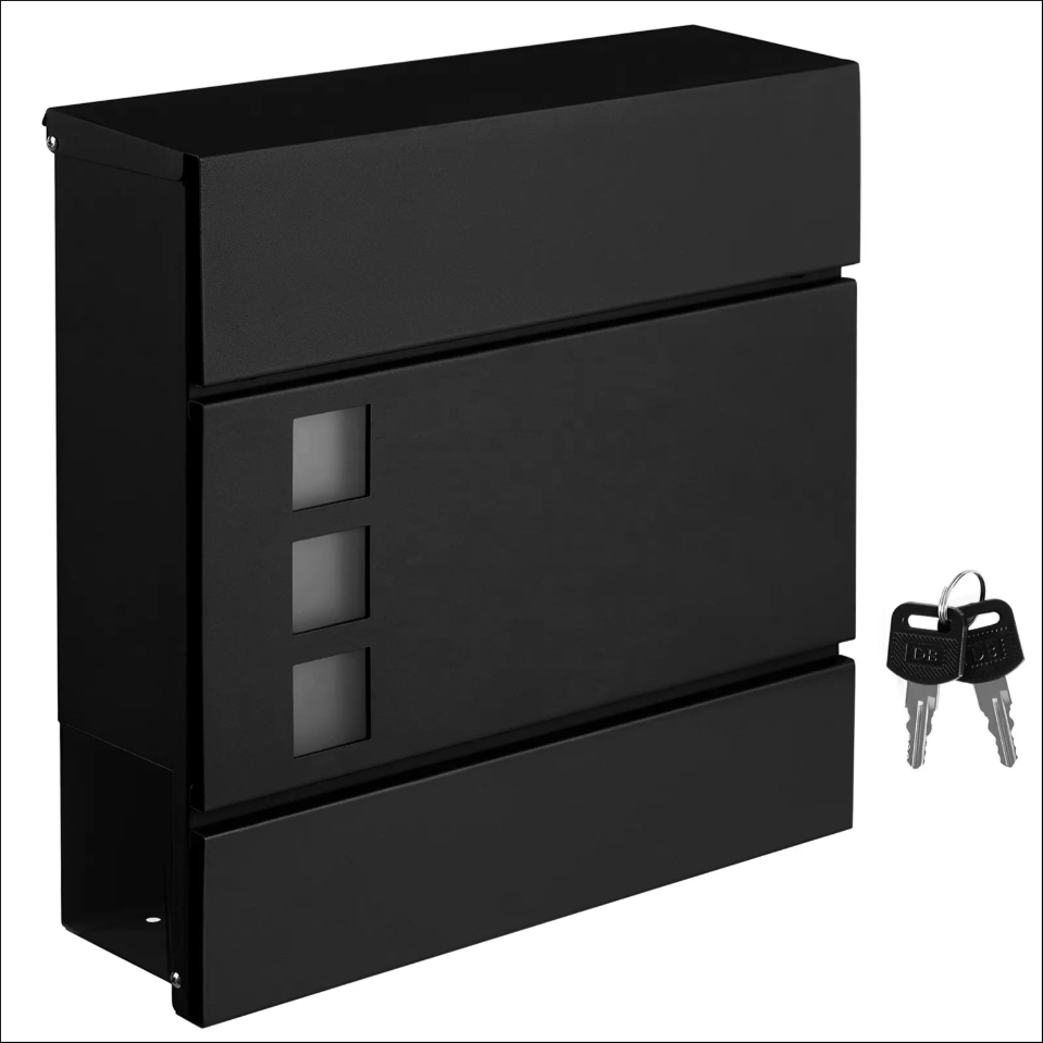 European Garden Outdoor Wall Mounted Metal Mailbox