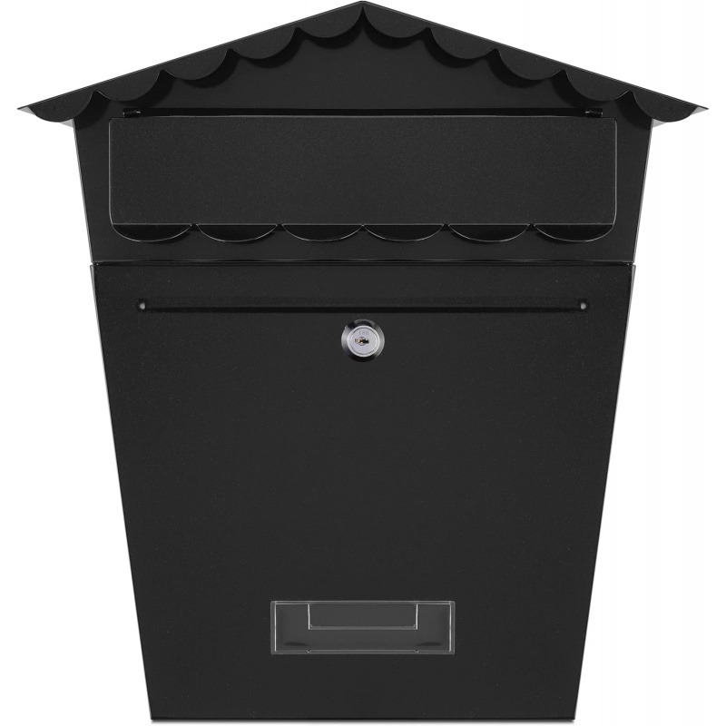 Outdoor wall mounted house shaped mailbox