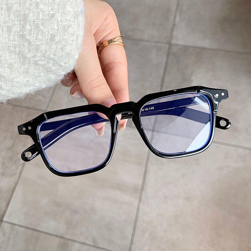 classical square black reading glasses