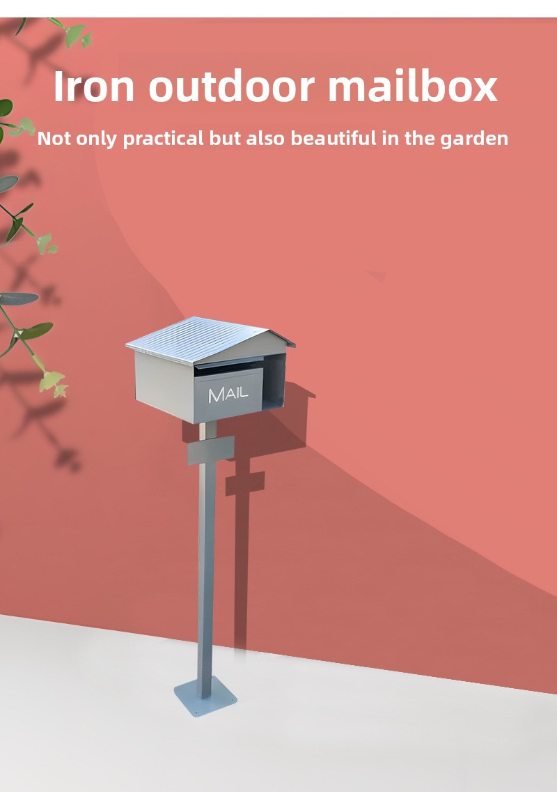 American style villa garden pillar mailbox