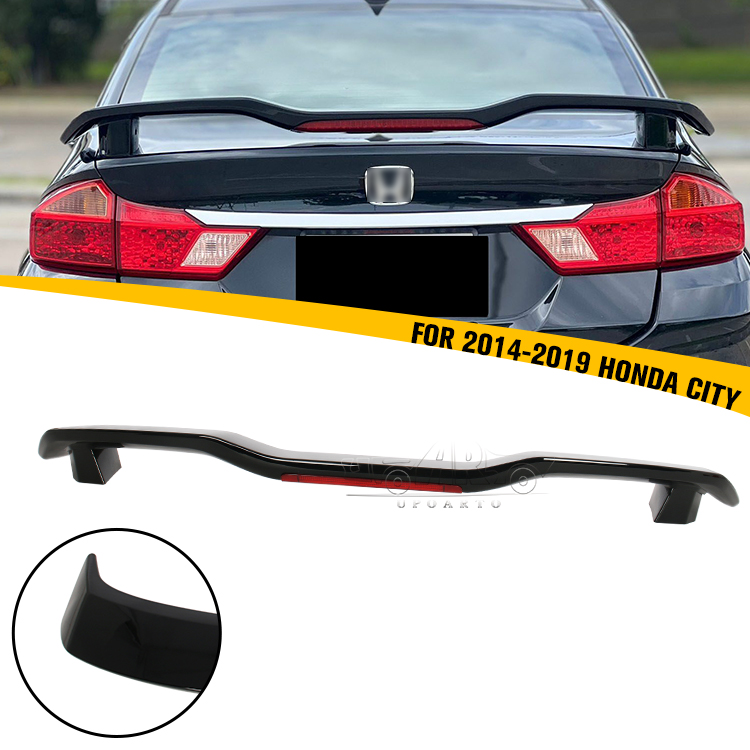 With Led Trunk Spoiler For Honda City 2014-2019