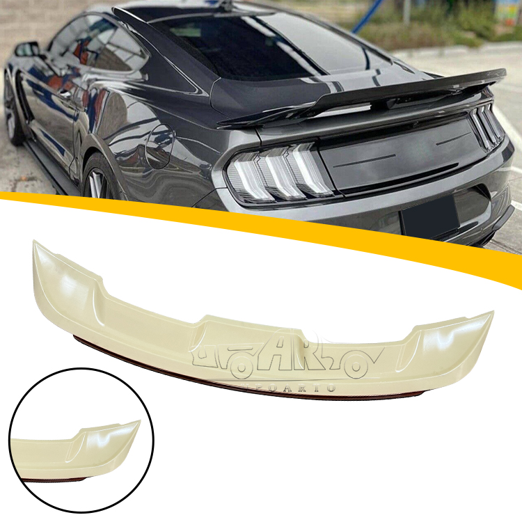 With Gurney Flap Wickerbill GT500 Style Rear Spoiler for Ford Mustang 2015-2021