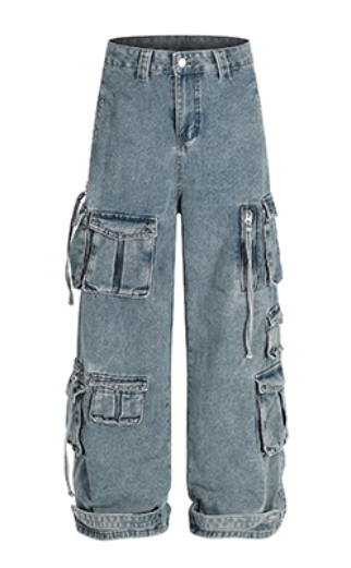 Denim work pants