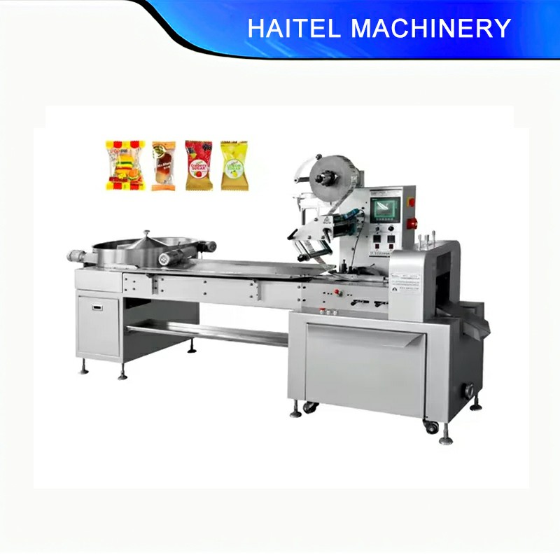 Fully Automatic High Speed Candy Pillow Wrapping Machine