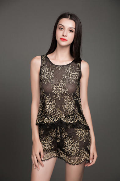 Lace pajama set
