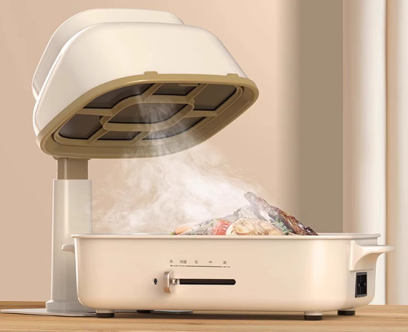 Desktop range hood suitable for hot pot and barbecue can remove odors and smoke,