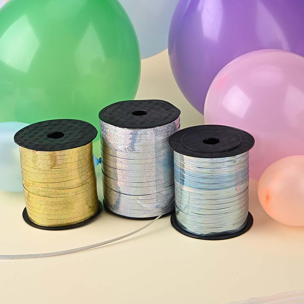 Metallic Balloon Curling Ribbon / Holographic Curling Ribbon