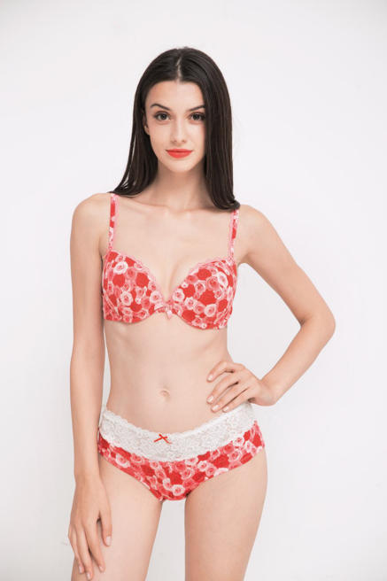 print push-up lingerie suit
