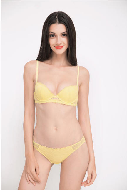 Lace trimmed bra