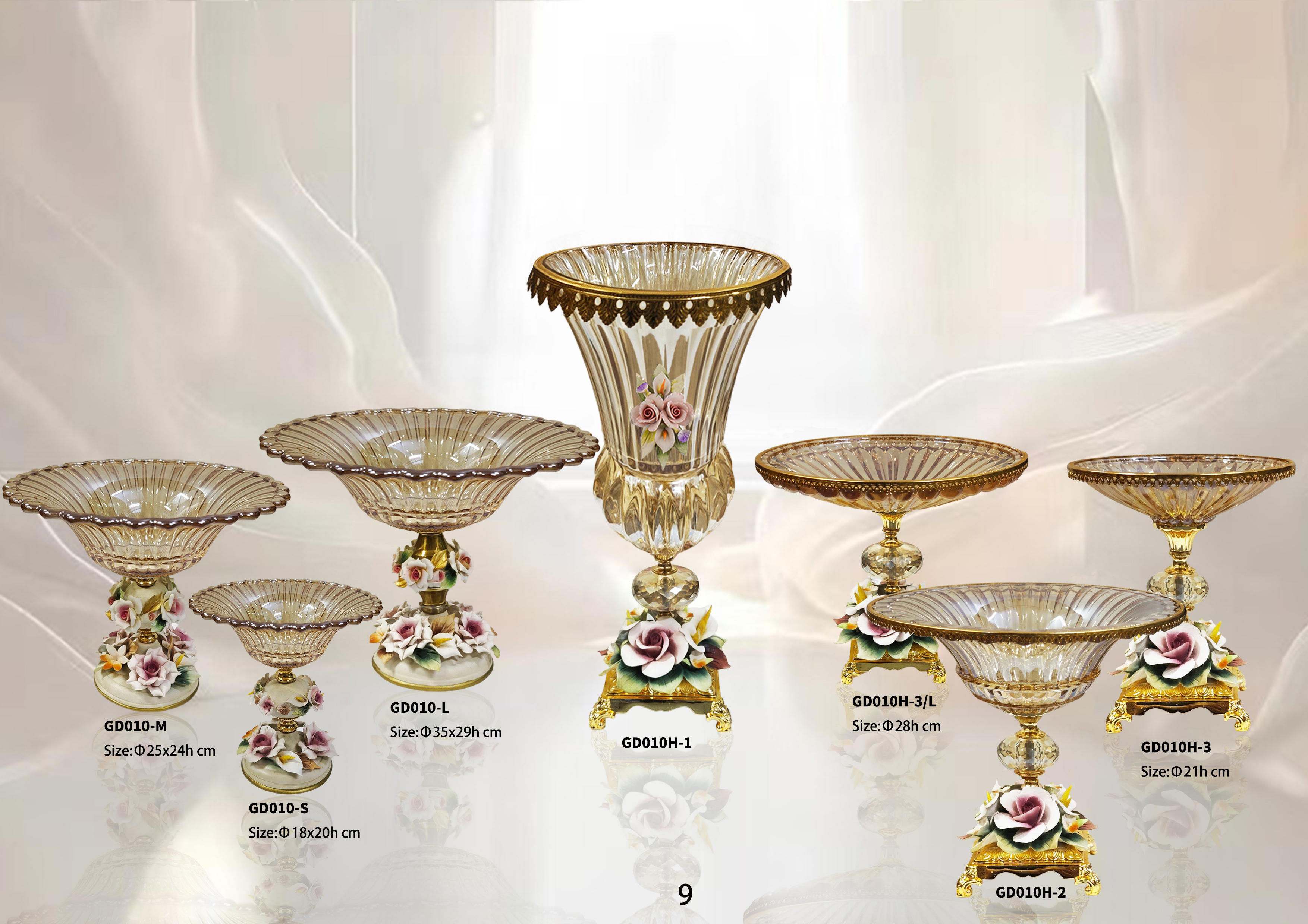 Dinner table glassware