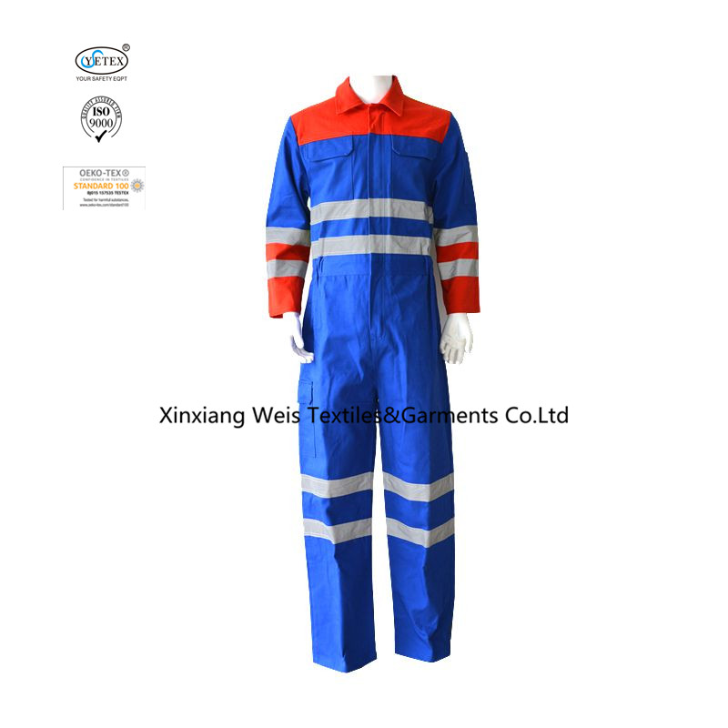 Two Tones Royal Blue And Red FR Coveralls