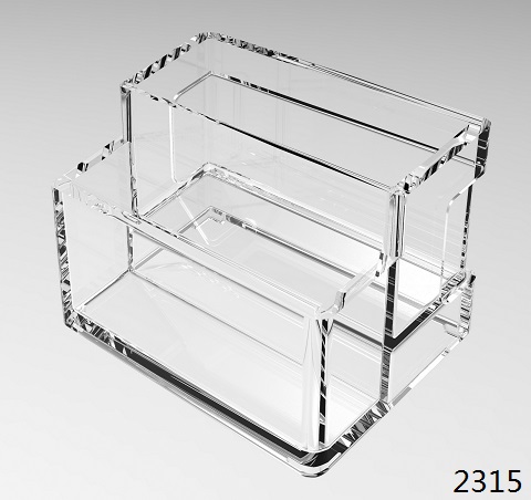 Clear Business Card Storage Tray Acrylic Name Card Holder