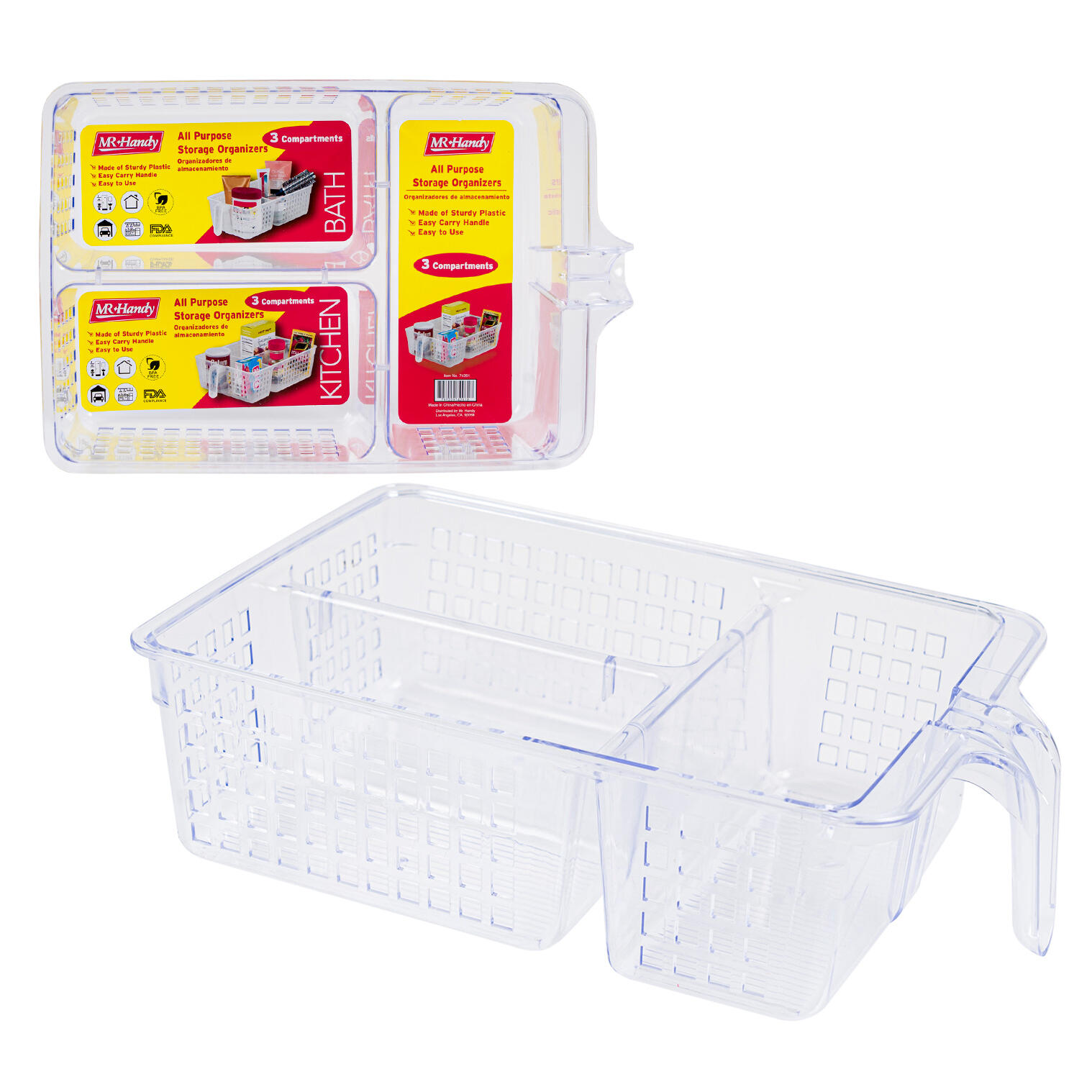 Pantry Organizer,3section Plastic