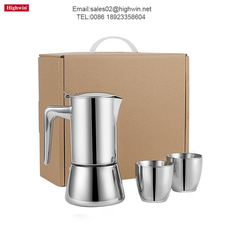 Moka pot gift set with cup coffee set
