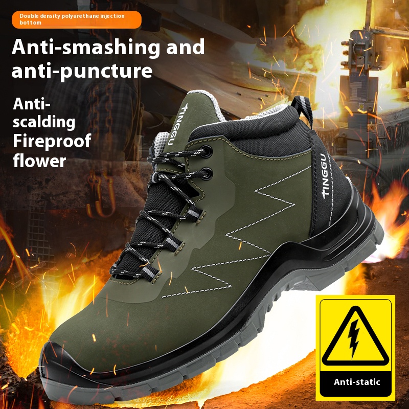 Tinggu Labor Shoes Impact Puncture Anti static Slip Wear-resistant – Workshops & construction sites