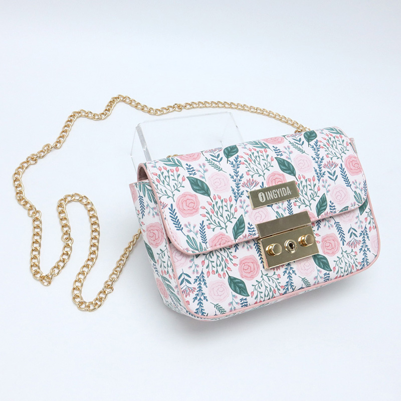 Printed shoulder bags