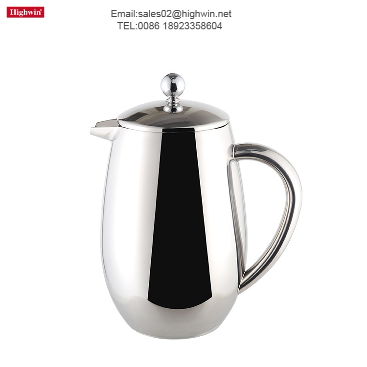 Double Wall Insulated Stainless Steel Coffee Press with 3-Level Filtration system