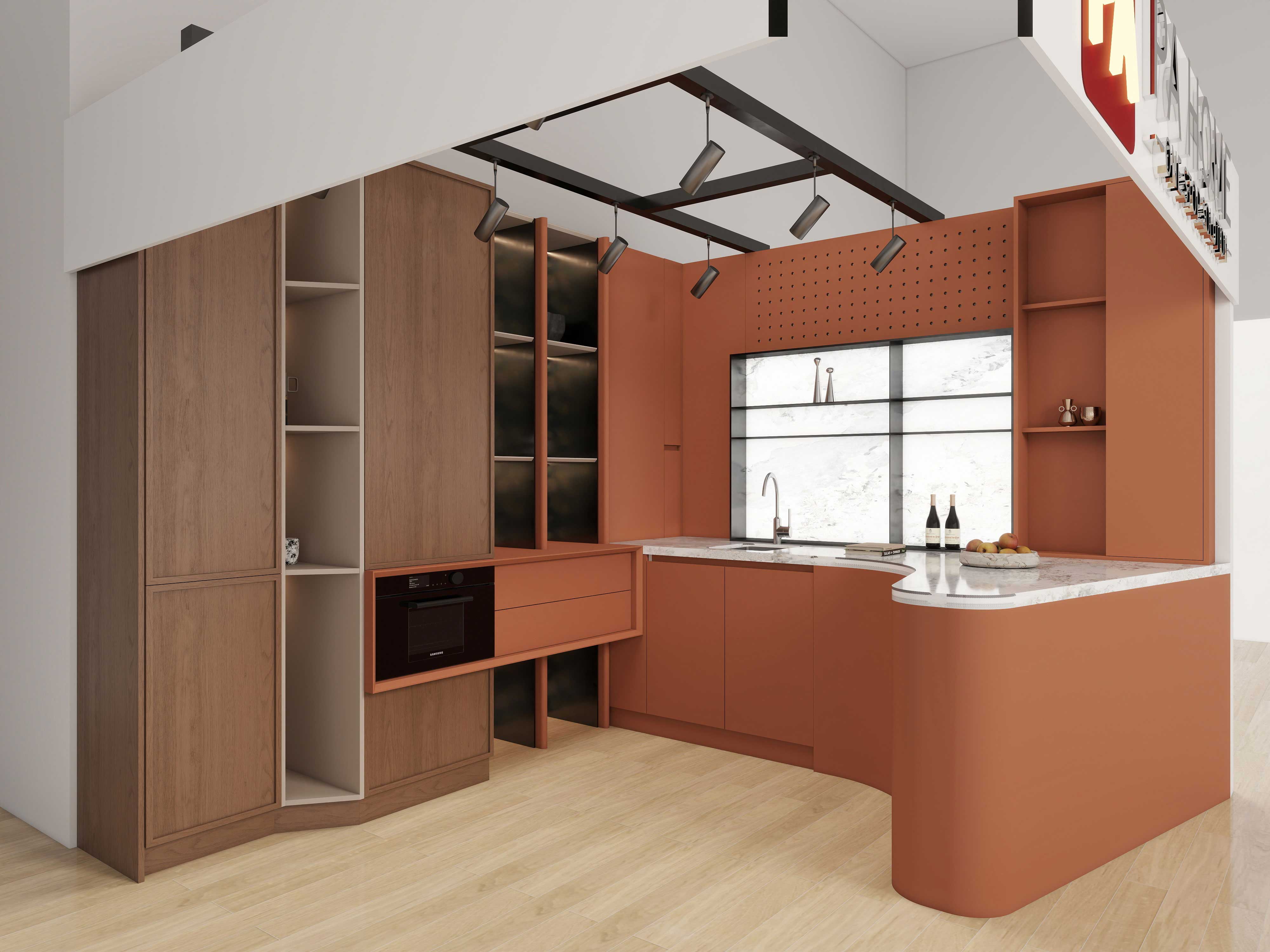 Integrated kitchen cabinets
