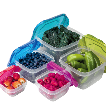 Air Tight Food Storage Containers, Set Of 5
